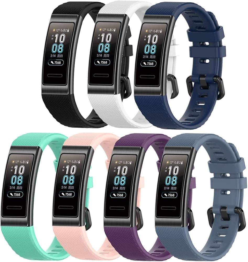 Compatible with Huawei Band 4 Pro/Band 3 Pro Straps, TPU Watchband Replacement for Huawei Band 3 Pro/Band 4 Pro Smart Band Fitness Tracker