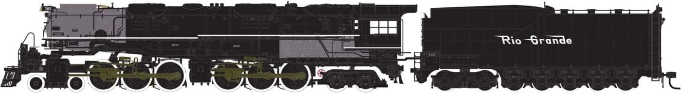 Athearn N 4-6-6-4 w/DCC & Sound Coal Tender, D&RGW #3805