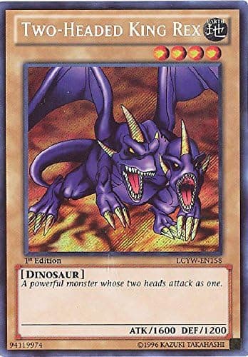 YU-GI-OH! - Two-Headed King Rex (LCYW-EN158) - Legendary Collection 3: Yugi's World - Unlimited Edition - Secret Rare