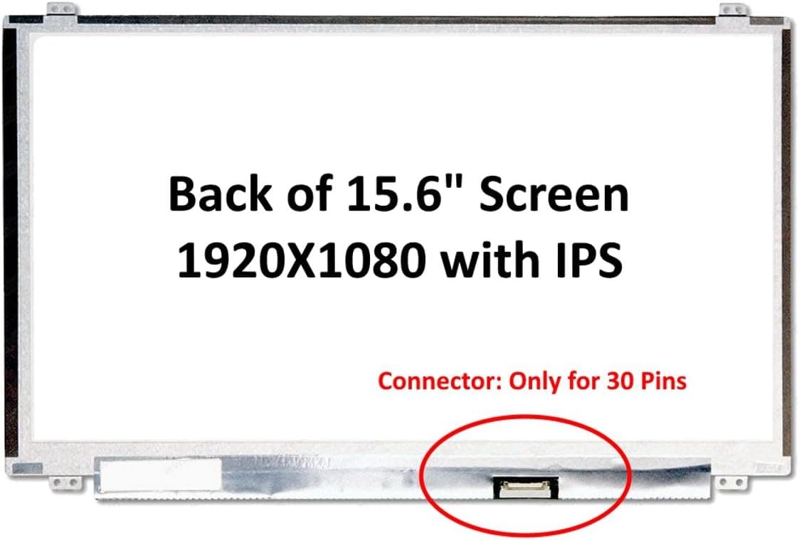 Fullcom New 15.6 inches Compatible with ROG GL502VM-BI7N10 Gaming Laptop IPS FHD 1080P Laptop LED LCD Replacement Screen
