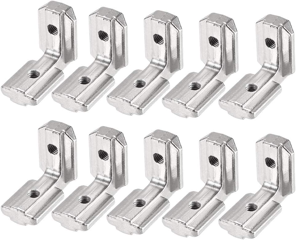 uxcell Interior Joint Bracket, Inside Corner Connector 4040 Series for Aluminum Extrusion Profile, 10 Pcs
