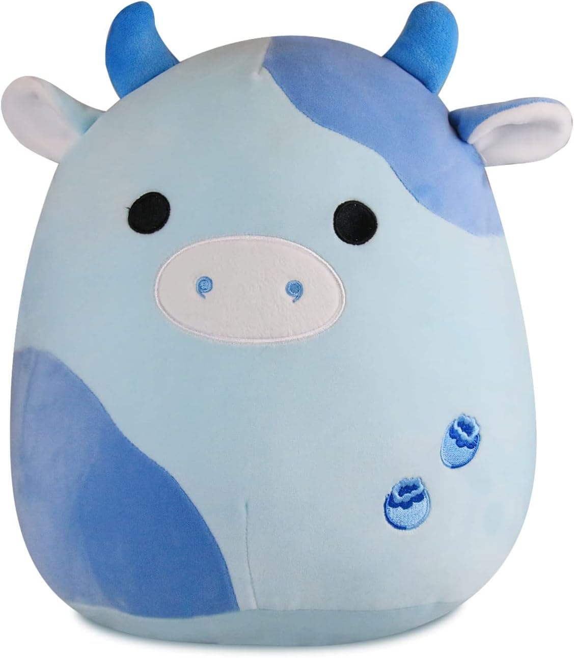 VOpper 3D Cute Mushroom Plush Toy Pillow, Cute Mushroom-Shaped Stuffed Pillow Cushion Great Gift Birthdays, Valentine's Day, Christmas to Give Kids, Children and Girlfriend (8 inch) (Blue) (VO-111)