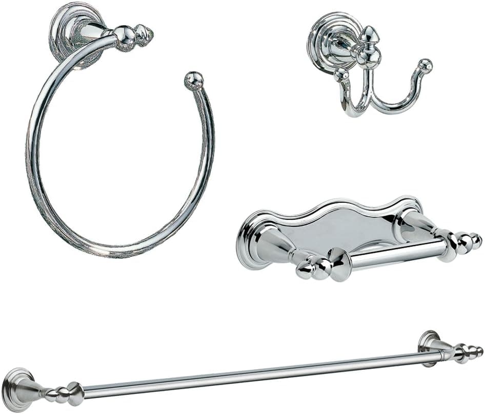 Delta KA-VIC-4-PC Victorian 4-Piece Accessory Kit, Chrome