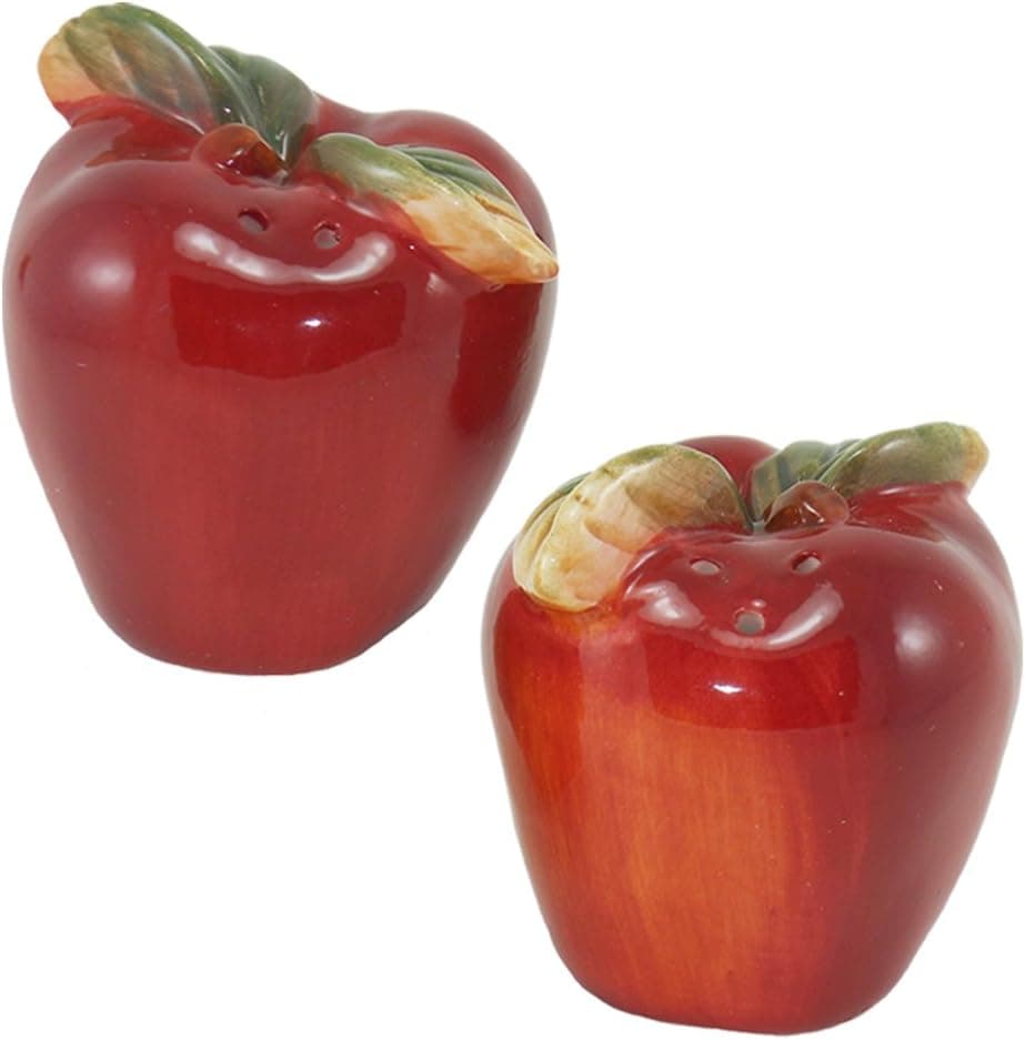 Apple Salt and Pepper Shakers