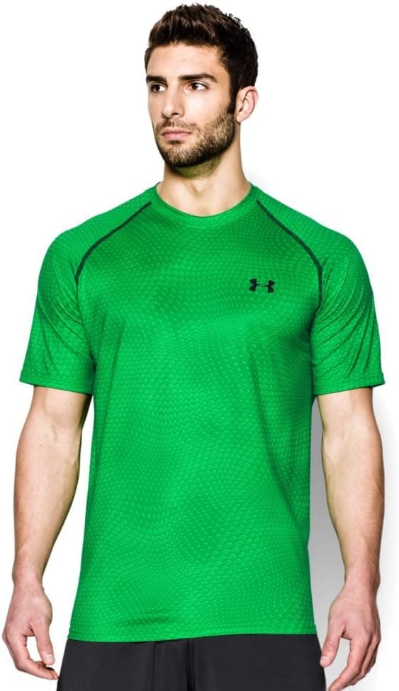 Under Armour Men's UA Tech Patterned Short Sleeve T-Shirt XX-Large GREEN ENERGY