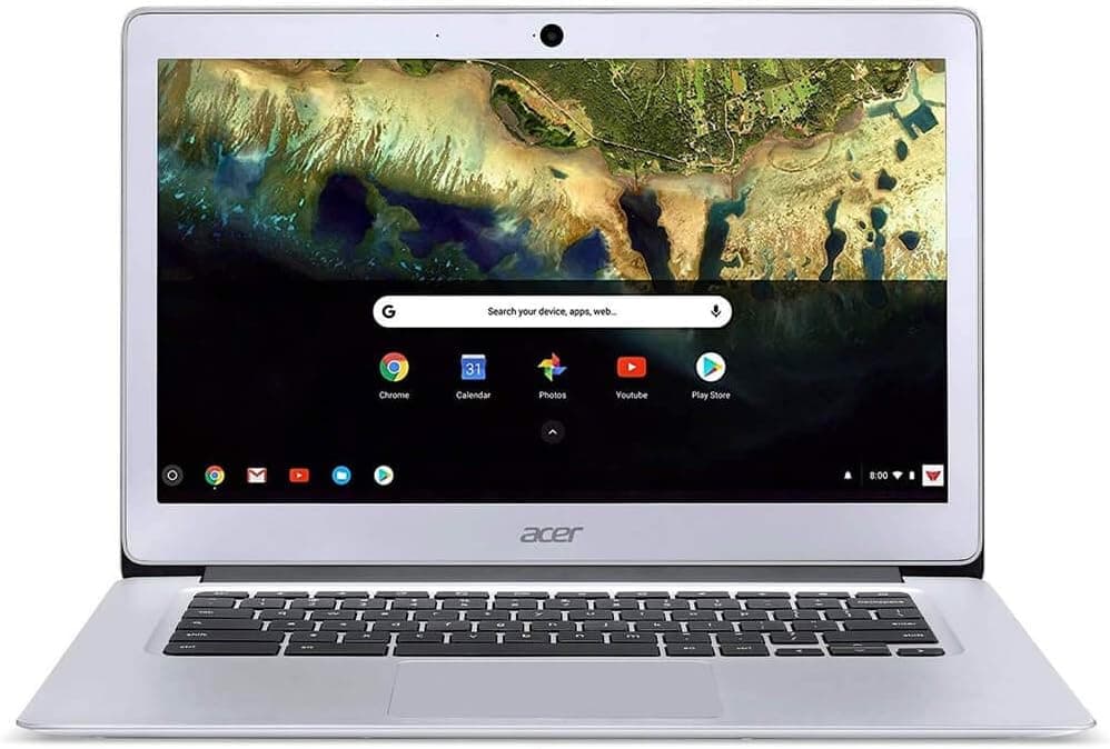 Acer Chromebook 314 CB314-1H-C66Z 14" HD Notebook Computer, Intel Celeron N4000 1.10GHz, 4GB RAM, 32GB Flash Storage, Chrome OS, Pure Silver
