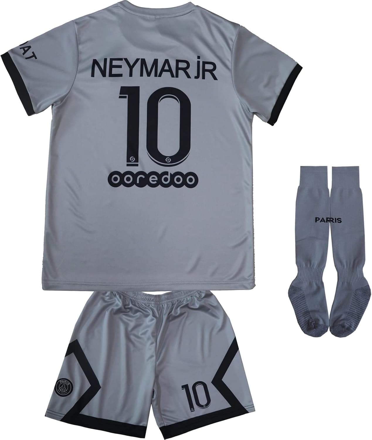 MJGUYS Youth for Boys/Girls Sportswear Soccer 10 Neymar Soccer Jersey/Shorts/Socks Youth Sizes
