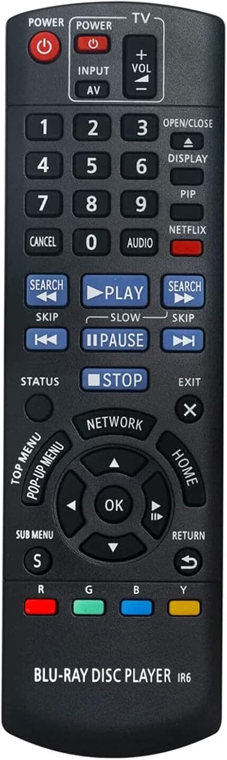 Beyution N2QAYB000575 Replacement Remote Control Fit for Panasonic Blu-Ray Disc DVD Player DMP-BD75 DMP-BD755 DMP-MST60 DMP-MS10 DMP-BDT210 DMP-BDT110 DMP-BDT215 DMP-BDT310 N2QAYB000574