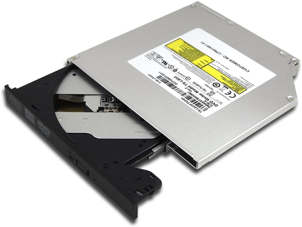 Toshiba Satellite L505 L505D L455 L555 L455D Laptops 8X DL DVD RW RAM Burner Dual Layer Recorder 12.7mm SATA Tray Slim Optical Drive Replacement