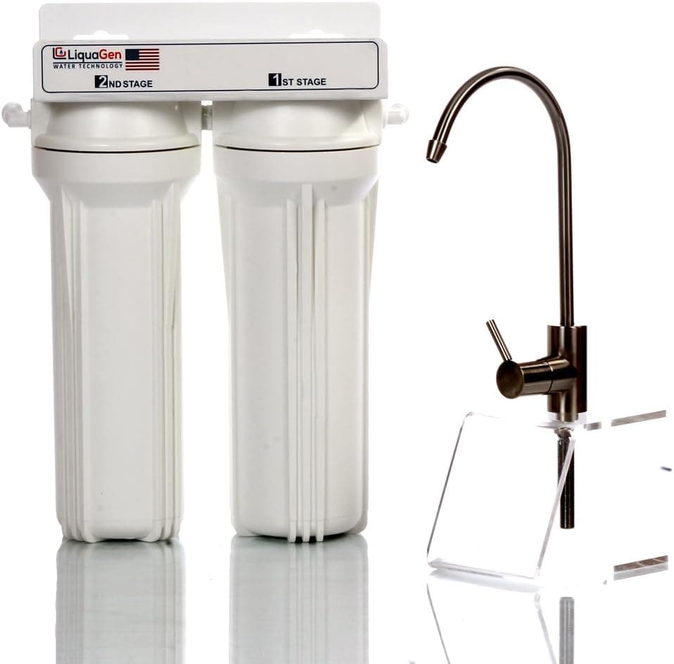 Under Sink Water Filter 2 Stage Sediment Filter & Carbon Filter