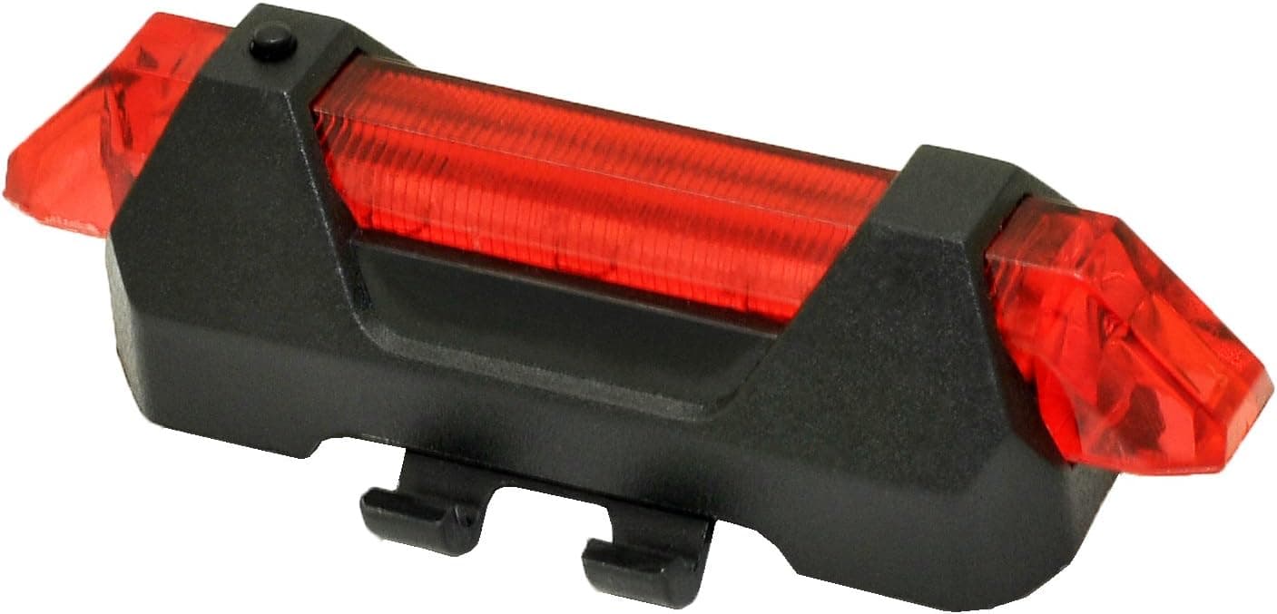 No1seller Bike Light, 5 LED USB Rechargeable Waterproof Bicycle Tail Light Lamp Fits on Any Road Bikes-Red