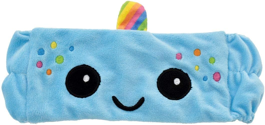 Fizz Creations for iscream Rainbow Horn Narwhal Plush Velour Spa Headband