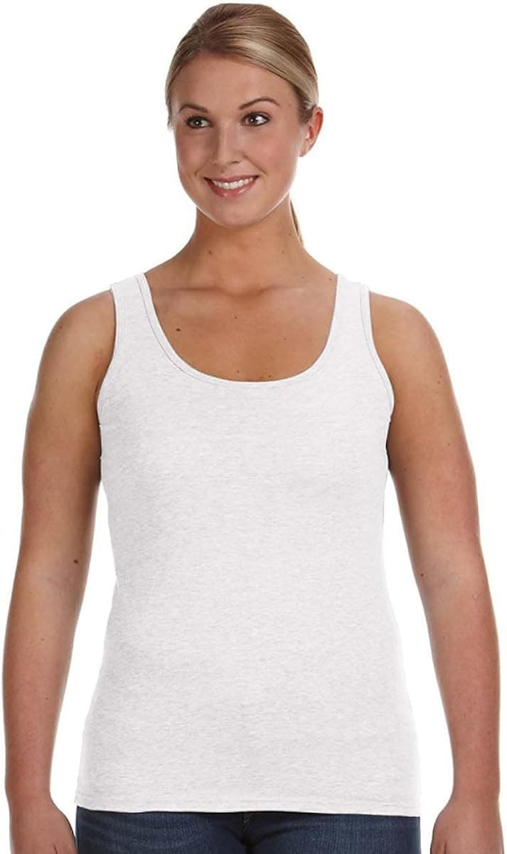 Anvil Ladies Ringspun Tank, WHITE, XX-Large