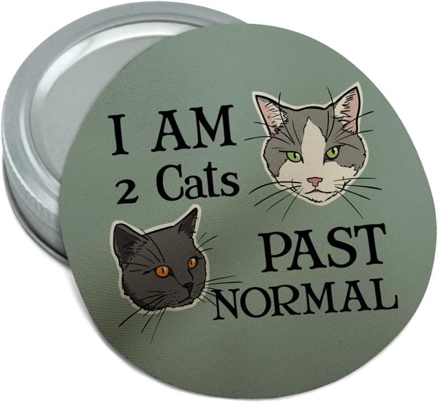 Two Cats Past Normal Round Rubber Non-Slip Jar Gripper Lid Opener