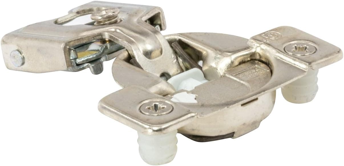 50 Pack Rok Hardware Grass TEC 108 Degree 1/2" Overlay Soft Close Press in Compact Edge Mount Cabinet Hinge 02749A-15 3-Way Adjustment 42mm Screw Hole Pattern