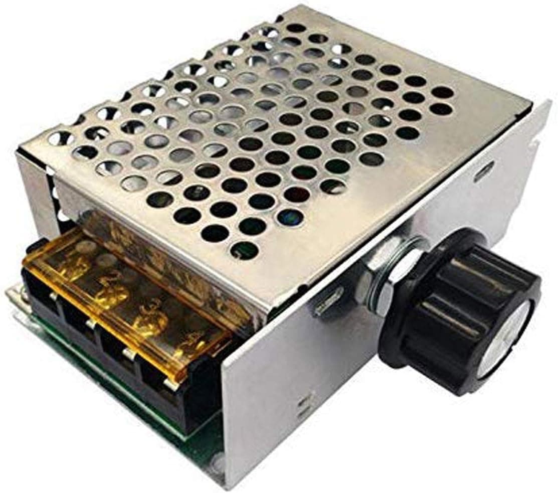 Lheng AC SCR Motor High-Power Electronic Thyristor Regulator 4000W 110V-220V Motor Speed Control Voltage Power Heat Regulator Governor Thermostat Dimmer