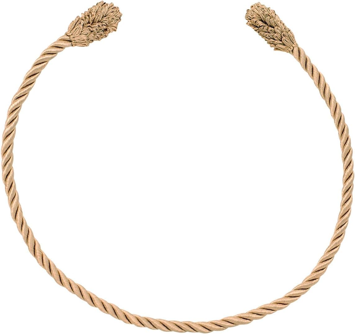 Haute Decor Decorative Garland Ties, 6 Pack, 20 inches (Gold) - Hang Garland, Lights, Decorations