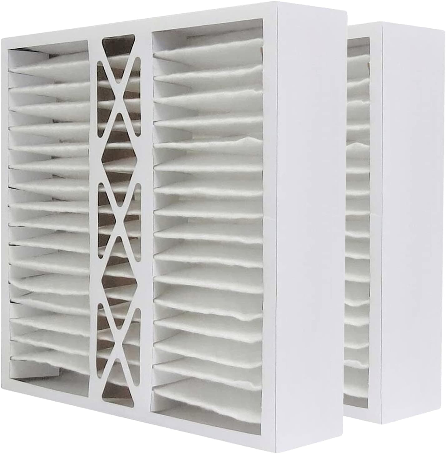Filters Fast Compatible Replacement for Aprilaire SpaceGard 401 16x28x6 Air Filter MERV 13 Pleated AC Furnace Air Conditioner Filters Actual Size: 15.375 x 26.9375 x 6, 2-Pack