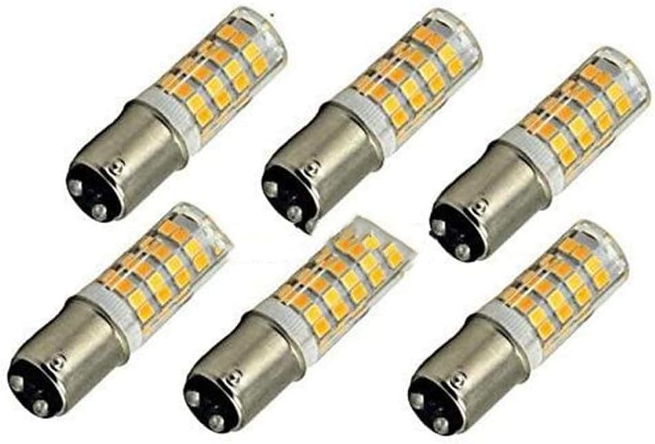 Best to Buy 5-Pack LED-BA15D-1157-3W-110-130V Replacement LED Light Bulb ,Warm White