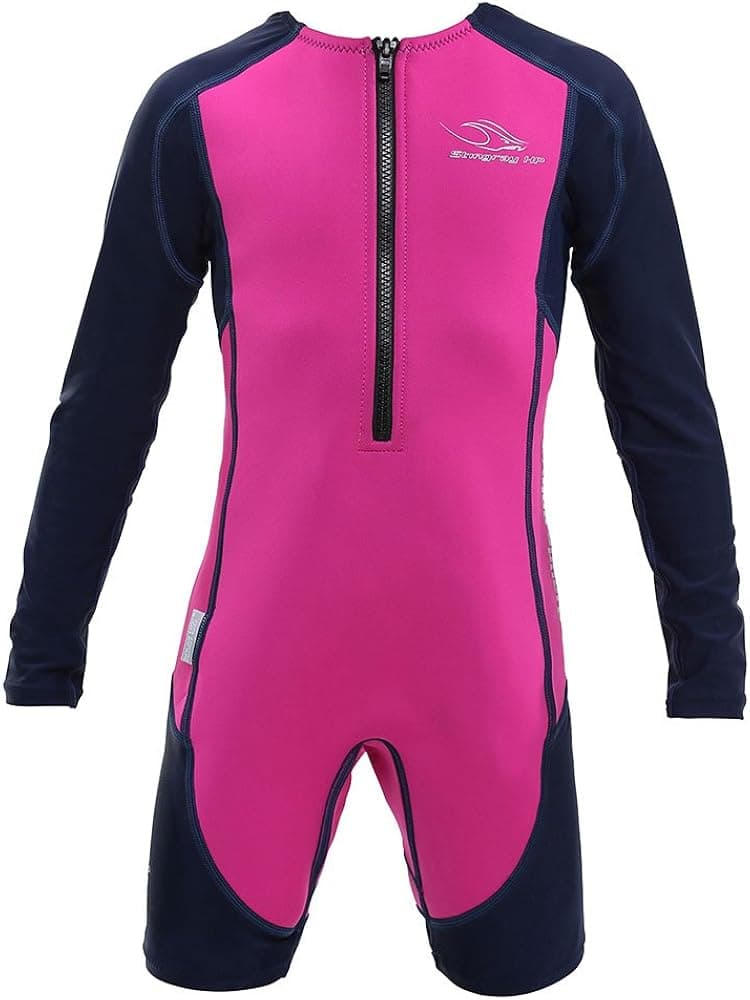 Aquasphere Stingray Long Sleeve Unisex Kids Wetsuit - 100% UV Protection, Long Lasting Quality Neoprene, Washer Dryer Safe, Warm Comfortable Fit for Diving Swimming Surfing - Boys & Girls