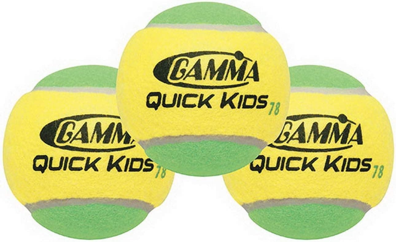 GAMMA Beginner Child or Adult Training (Transition) Practice Tennis Balls: Orange 60 or Green 78 Dot (25%-50% Slower Ball Speed) - 12, 36, 48, 60 Pack Sizes
