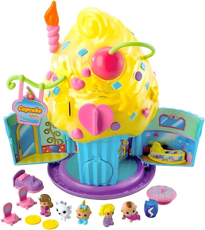 Squinkies Original Cupcake Surprize | Squishies Bake Shop Vending Machine | 9 Squishy Toys Included