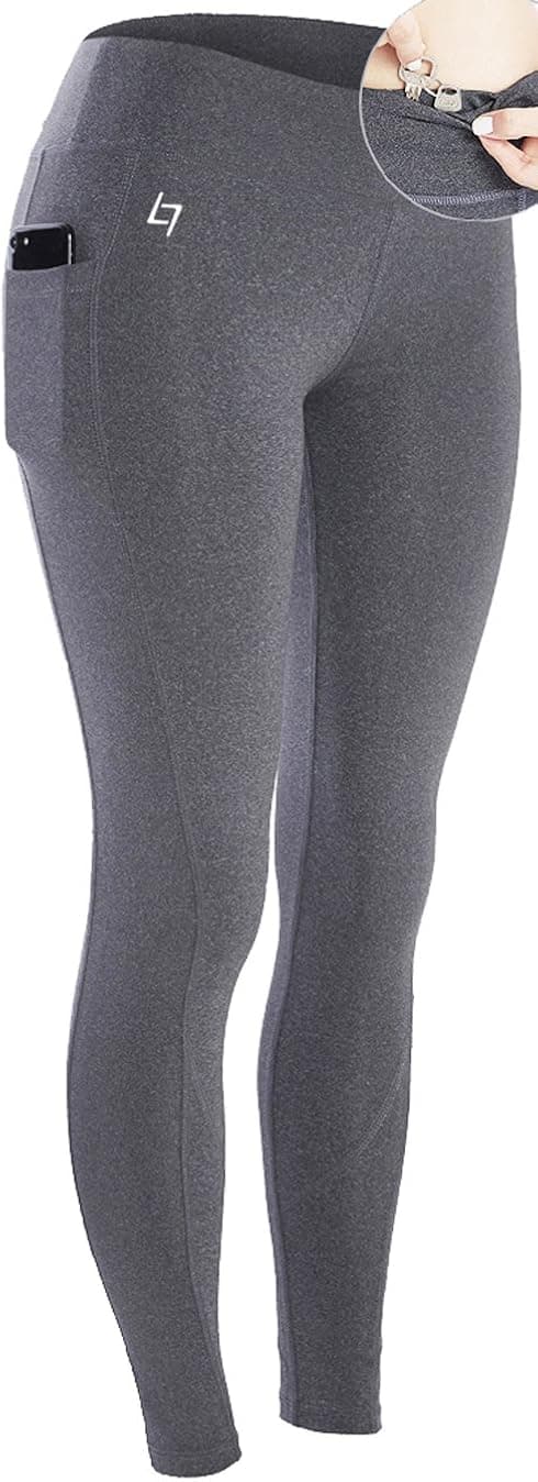 FITTIN Women's TikTok Butt Leggings - Workout Yoga Pants Running Sports Fitness Gym Joggers TIK Tok Grey