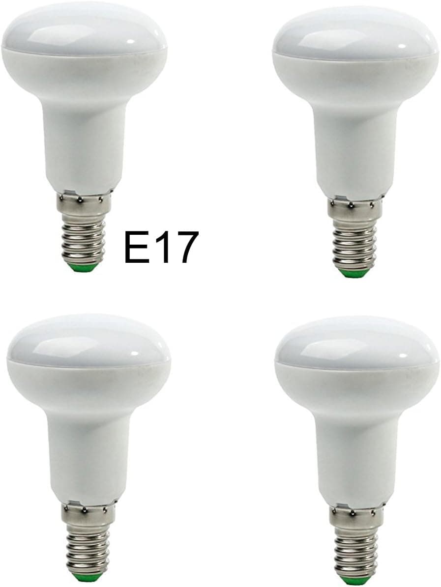 Leader Lead 5W Dimmable R16 reflector LED Recessed E17 Light Bulbs, 40W Incandescent Bulbs Equivalent, 350lm, Warm White, 2700K, LED Light Bulbs, Pack of 4 Units