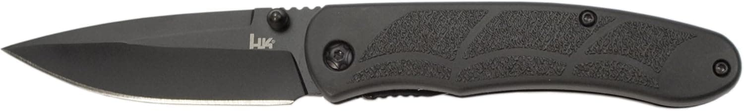 Benchmade HK Knives P30 Assist Plain Edge Knife, Black