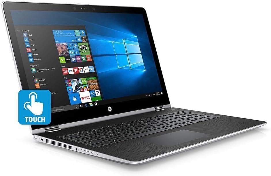 HP 15.6" FHD Touchscreen Convertible 2 in 1 Laptop / Tablet, Intel Core i5-7200U, 8GB DDR4 RAM, 128GB SSD + 1TB HDD, Radeon 530 Graphics, Windows 10