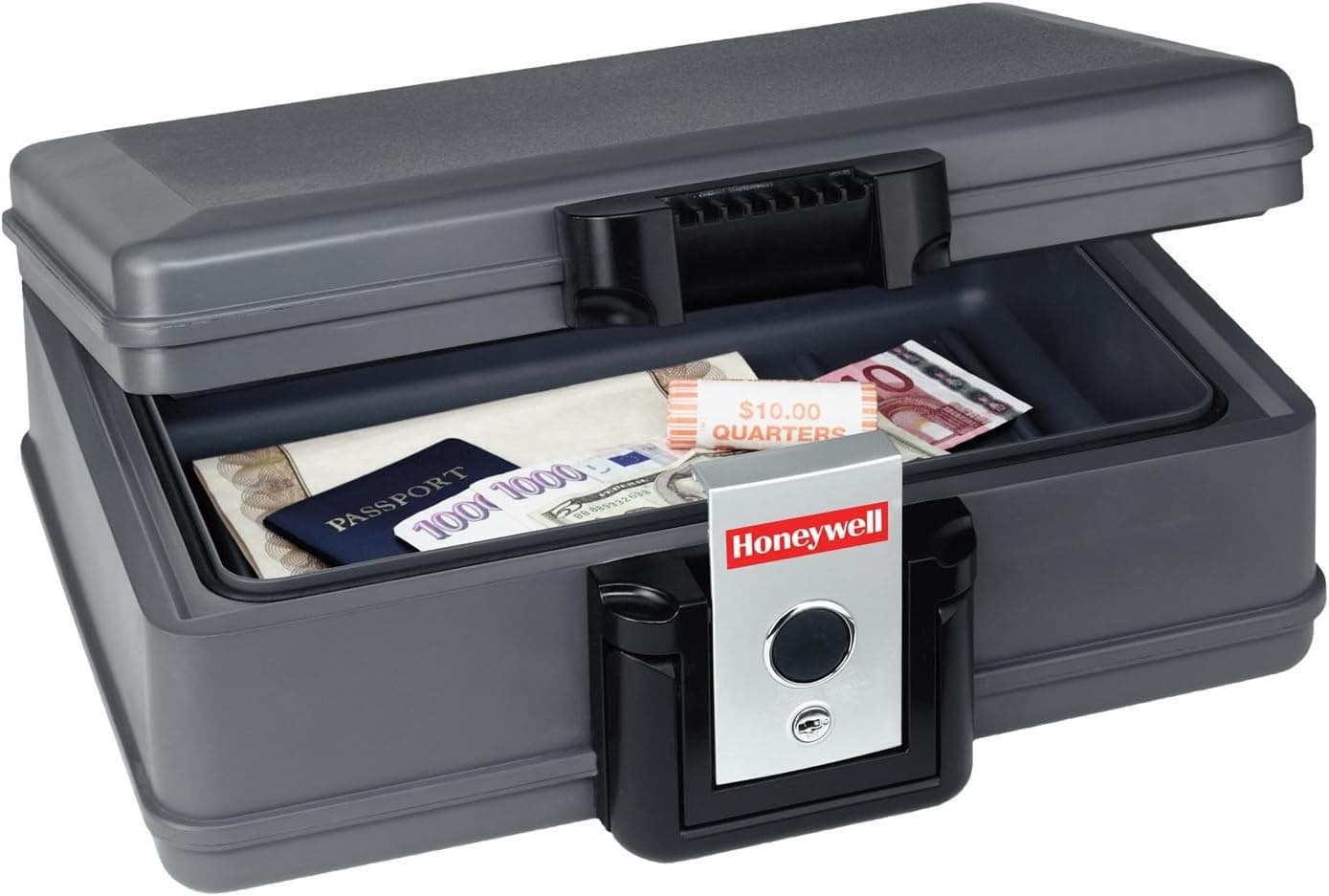 Honeywell 2017 Fire and Water Chest, 0.19 Cubic Foot, Gray
