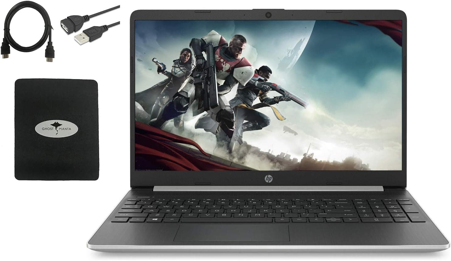 2020 Newest HP Laptop 15.6" HD WLED Computer, Intel Quad-core i7-1065G7(Beat i7-10510U), 16GB RAM, 512GB PCIe SSD, Intel Iris Plus Graphics, Webcam, USB-A&C, HDMI, WiFi 6, Bluetooth, w/GM Accessories