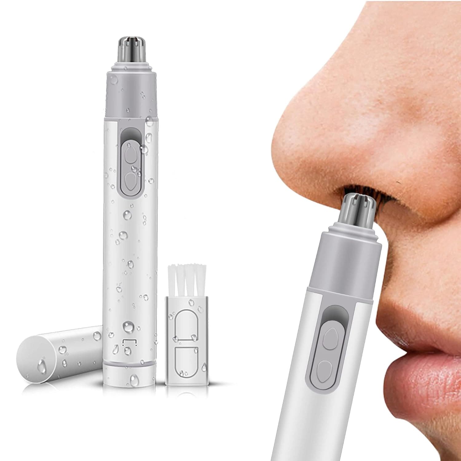 Nose Hair Trimmer, Professional Painless Facial Hair Trimmer for Men, Instant Hair Removal and Easy Cleaning