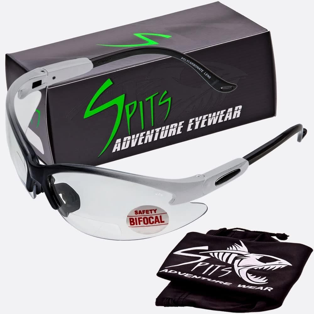 Spits Cougar Bifocal Safety Glasses with Magnifier 23 Limited Edition Frame Color Options