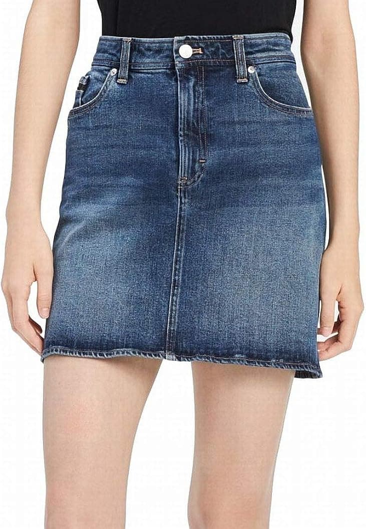 Calvin Klein Women's Denim Mini Jean Skirt