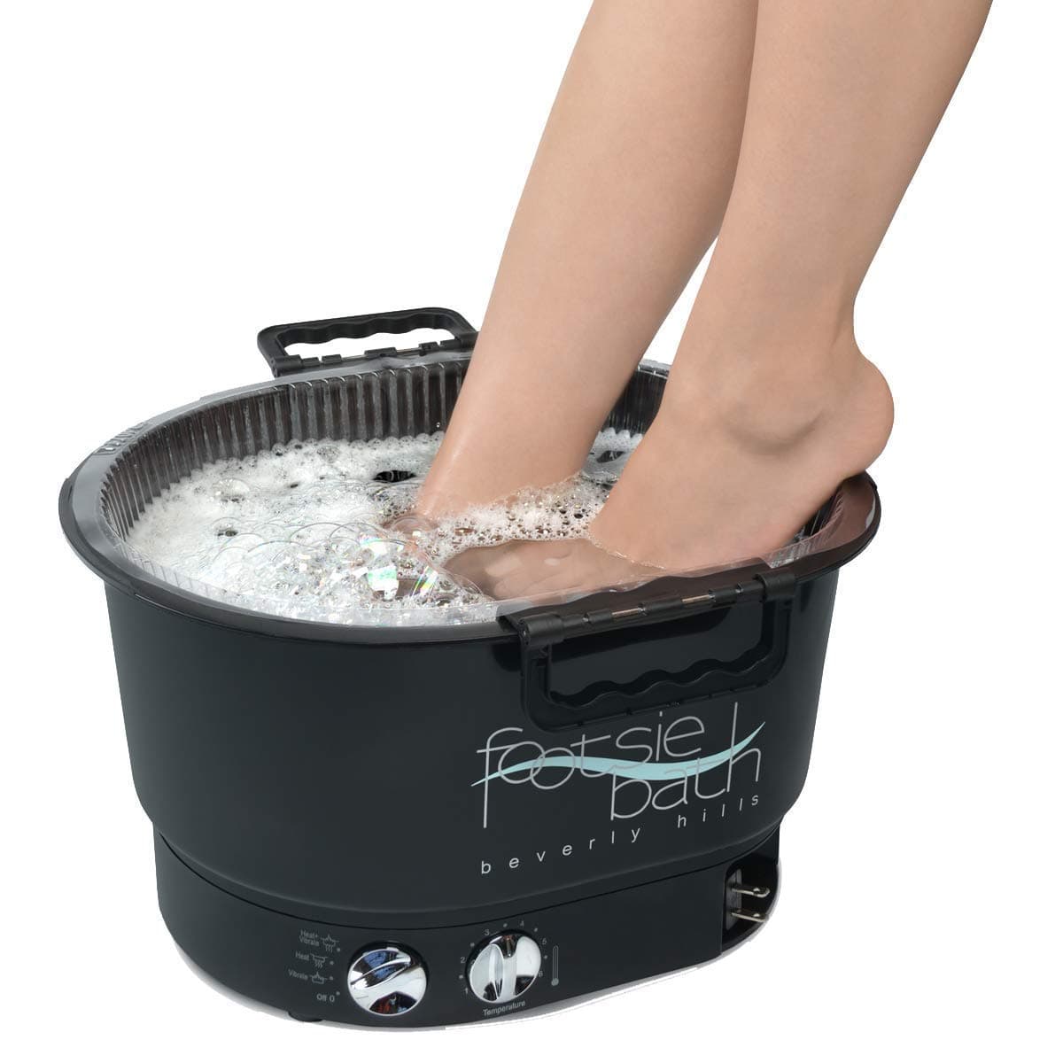 Footsie Bath Footbath Plus Spa, 4-Setting Switch, 30 Min Timer, Temperature Control, with Tray and 5 Liners …