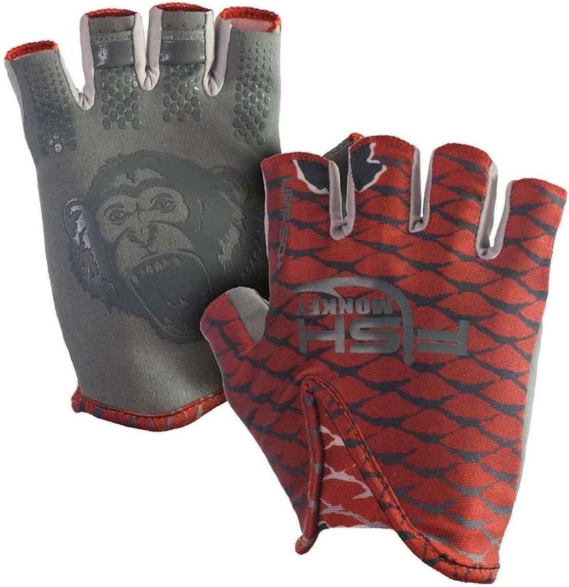 Fish Monkey FM18-REDFISH-2XL Stubby Guide Glove Redfish 2XL