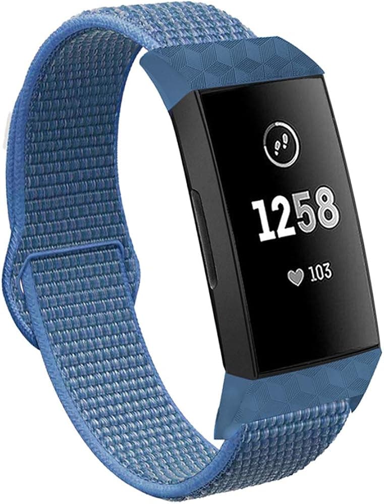 VEAQEE Nylon Bands Compatible with Charge 4 & Charge 3 & 3 SE Women Man Soft Nylon Band Breathable Quick Release Sport Replacement Accessories Wristband, 5.3''- 8.7''