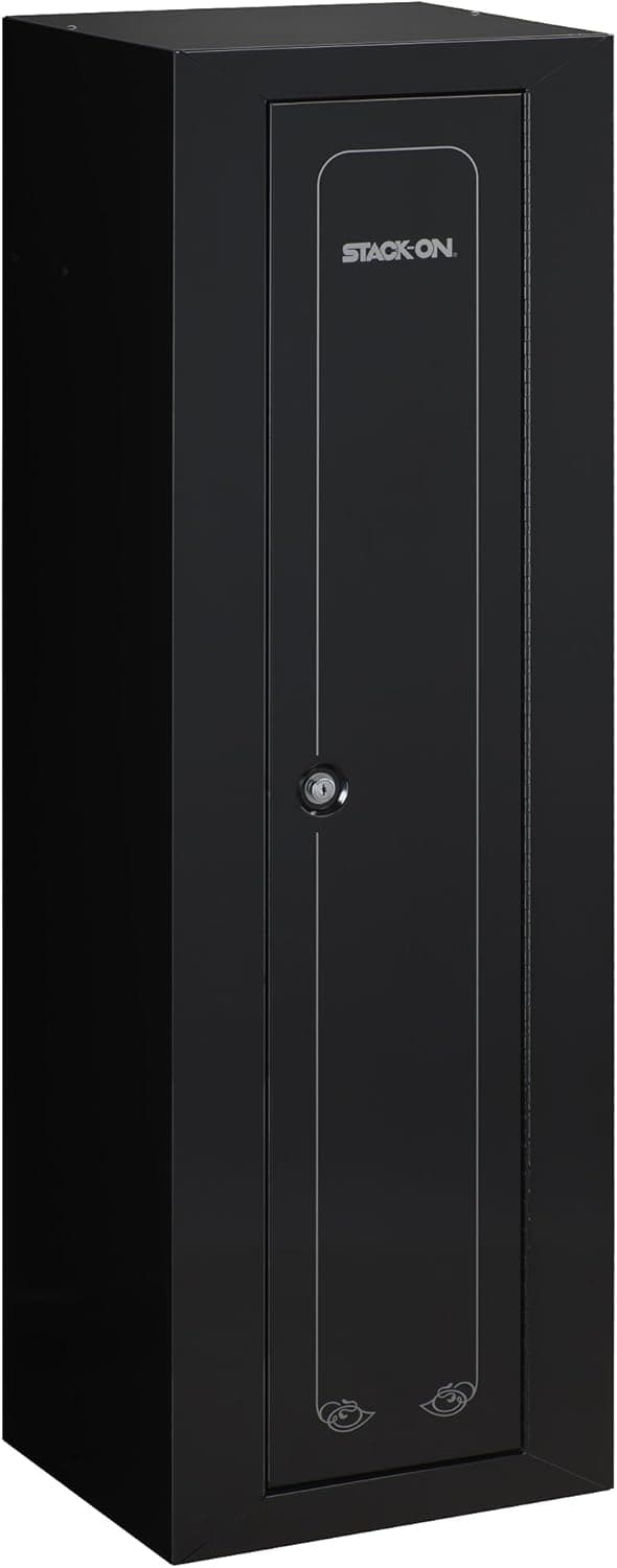 Stack-On GCB-910 Steel 10-Gun Compact Steel Security Cabinet, Black