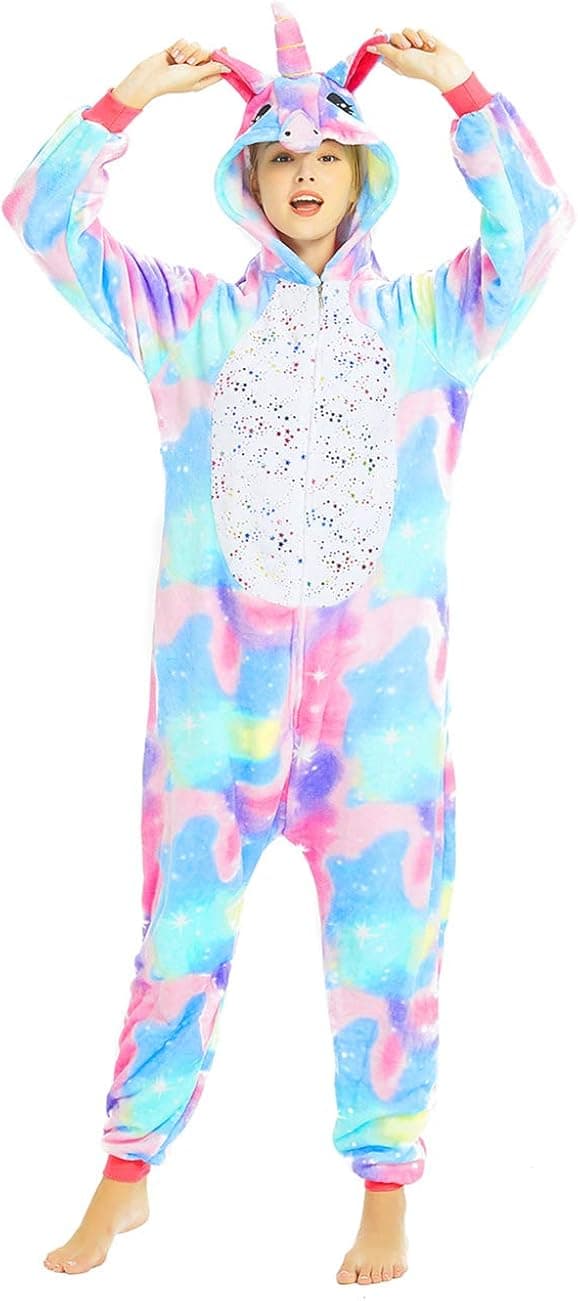 ABENCA Adult Onesie Pajamas for Women Cartoon One Piece Animal Halloween Christmas Cosplay Costume.Hot Stamping.L