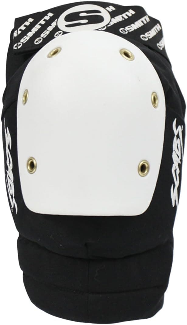 Smith Safety Gear Elite Knee Pads, Black/White, X-Small