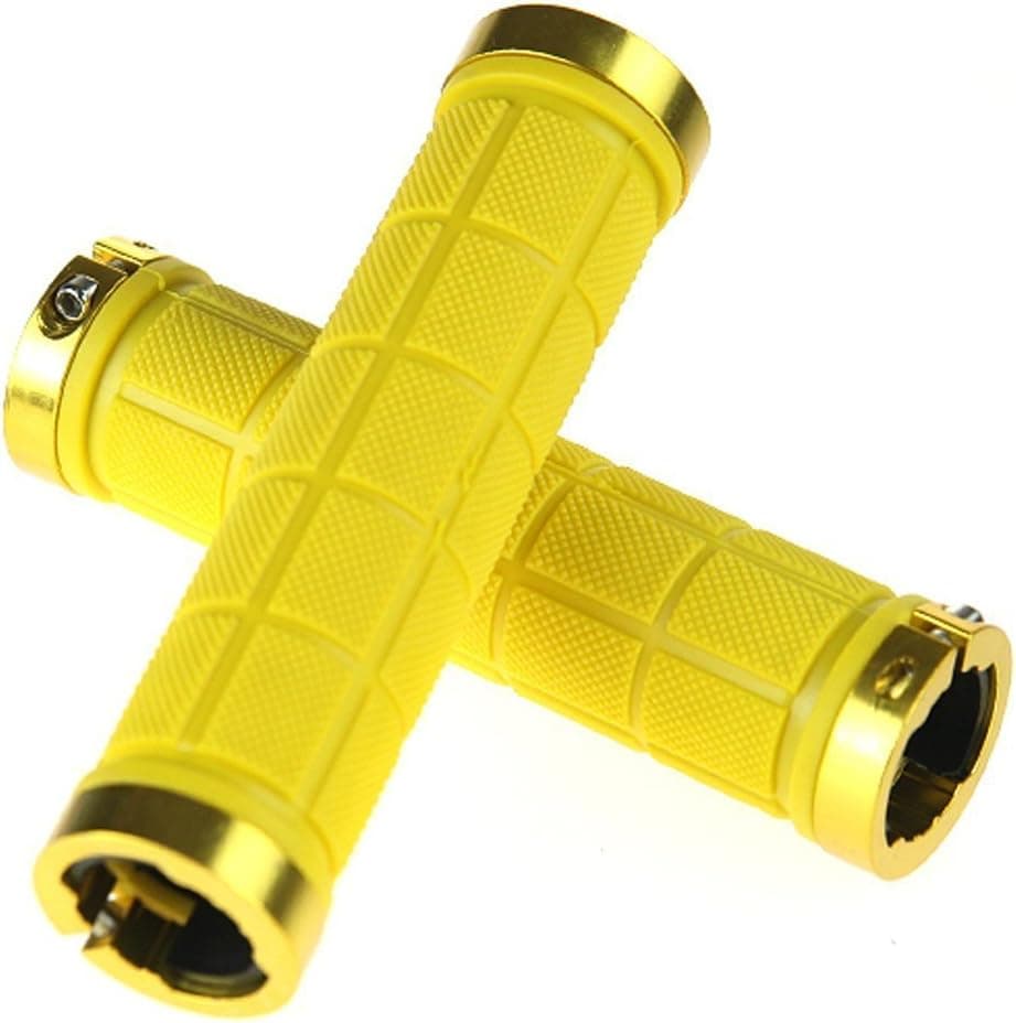 Relaxtime Rubber Bike Grips Double Lock on Bicycle Handlebar Grips