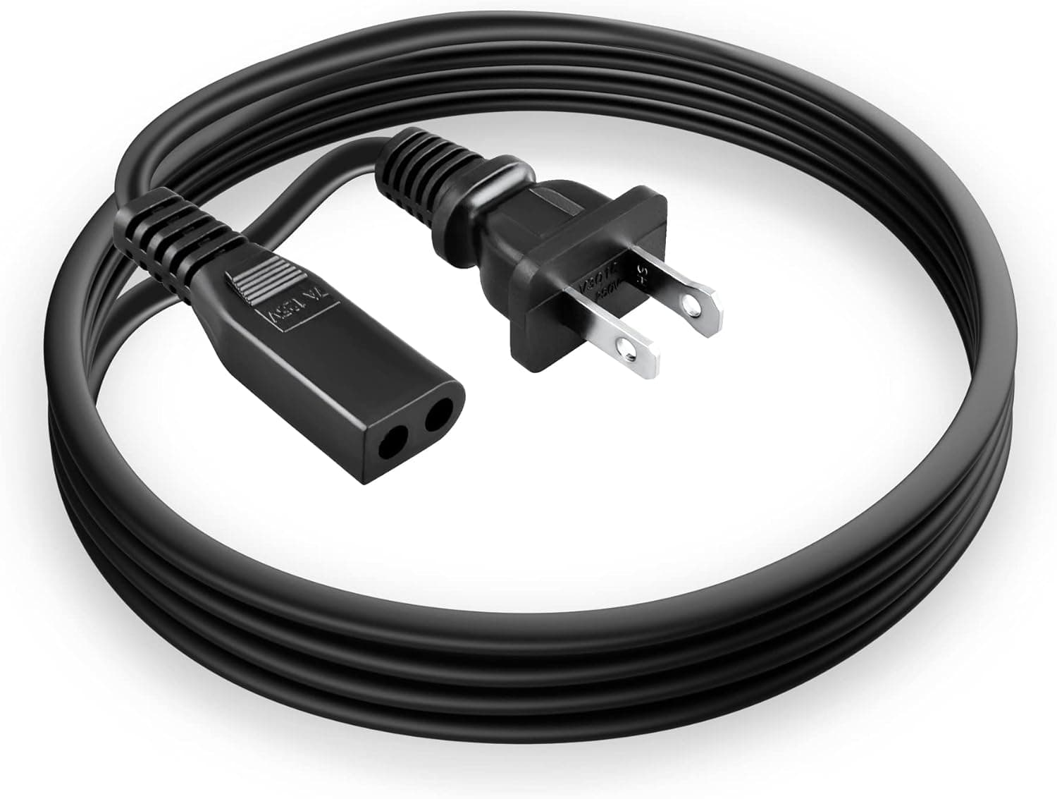 SLLEA AC Power Cord for KENIC KE-01P E155176 7A 125V 2 Prong Polarized Square Round Plug