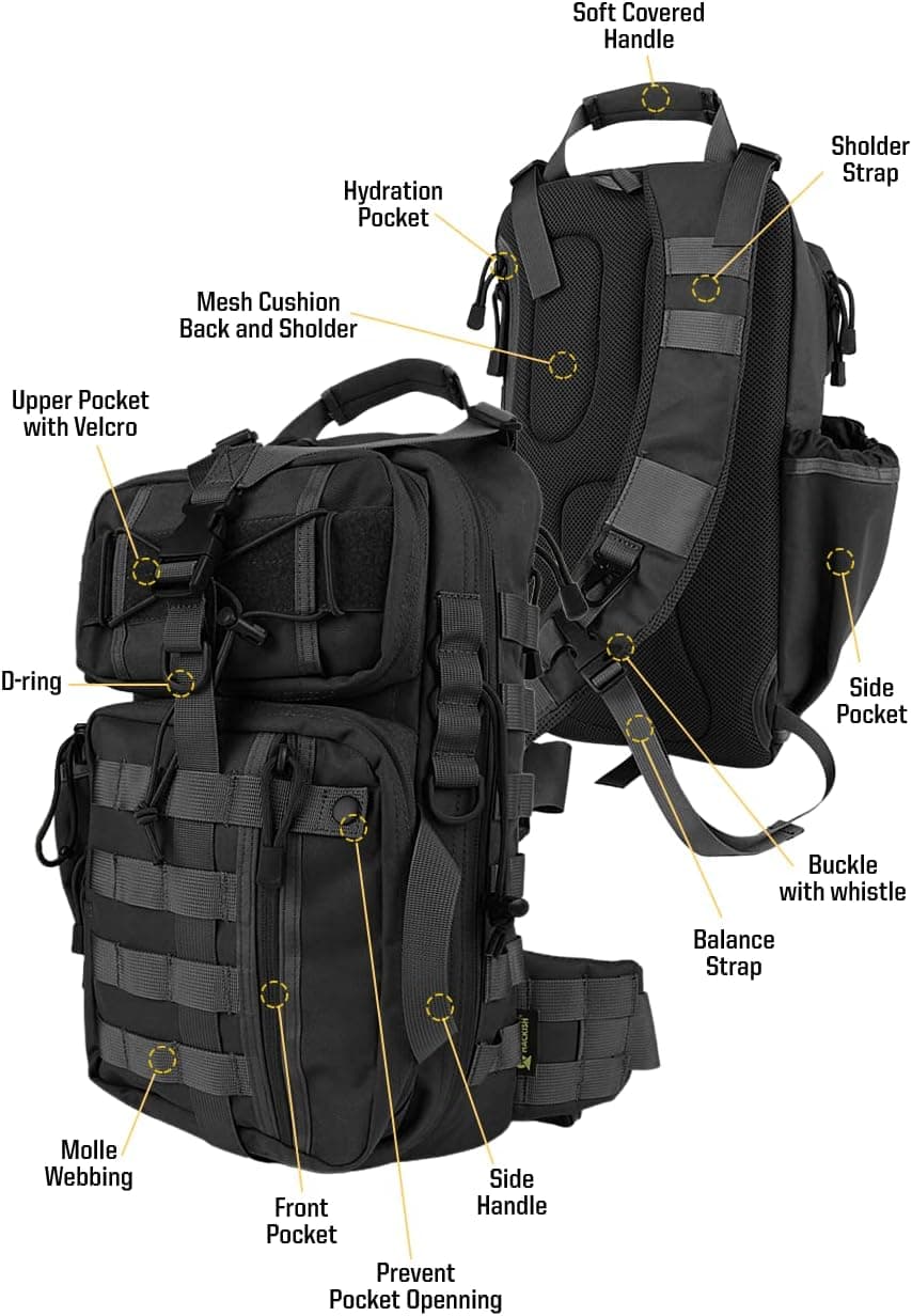 HACKISH Polyester Sling Bag