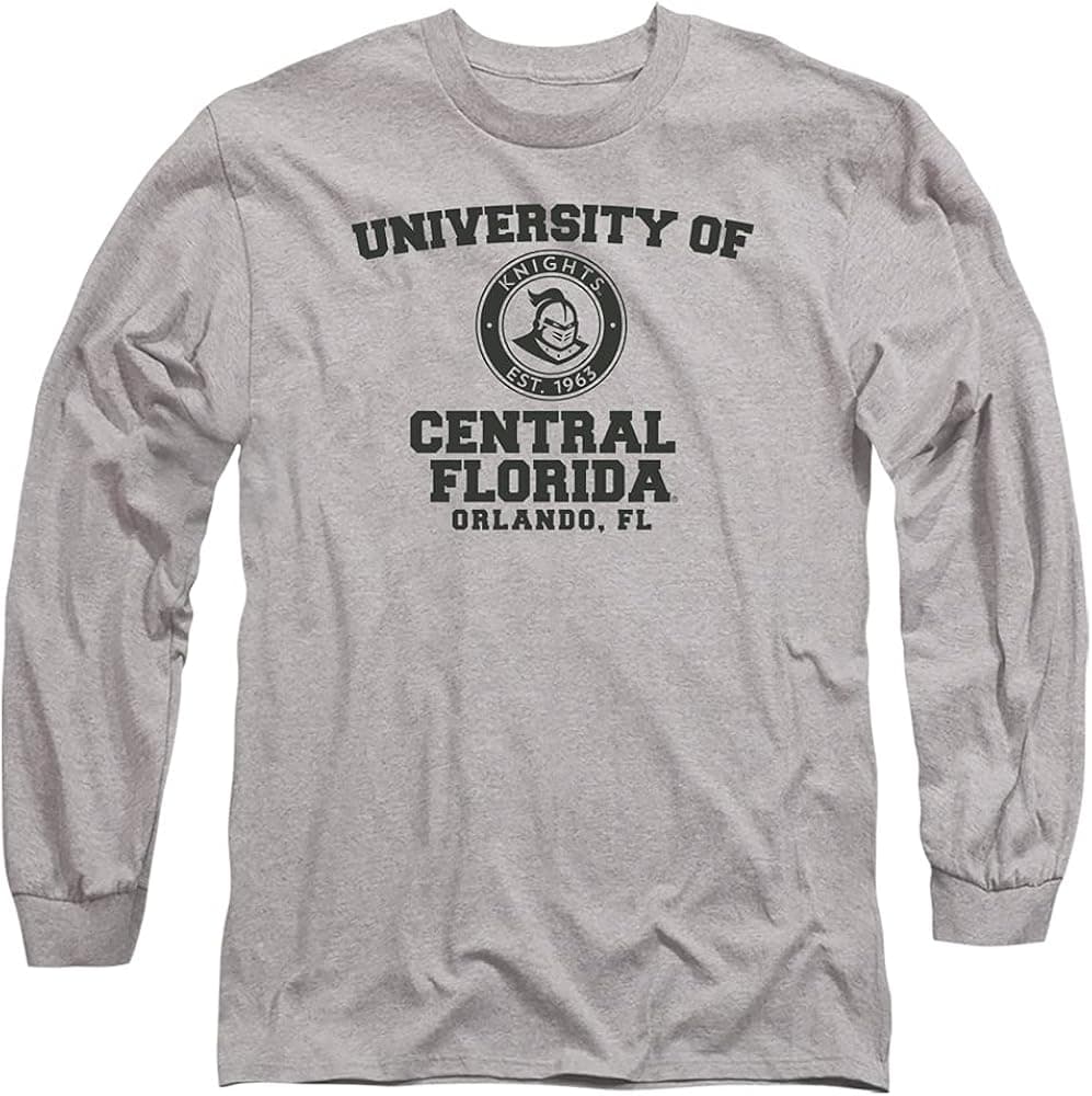 University of Central Florida UCF Knights Official Circle Logo Unisex Adult Long-Sleeve T Shirt