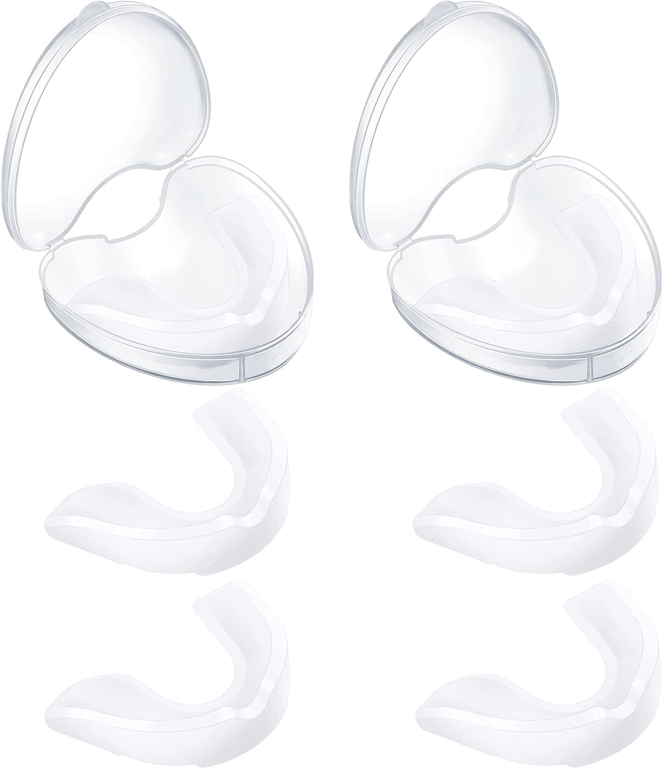 6 Pieces Sports Mouth Guard for Kids, Athletic Mouthguard for Boxing Football Hockey Karate Basketball