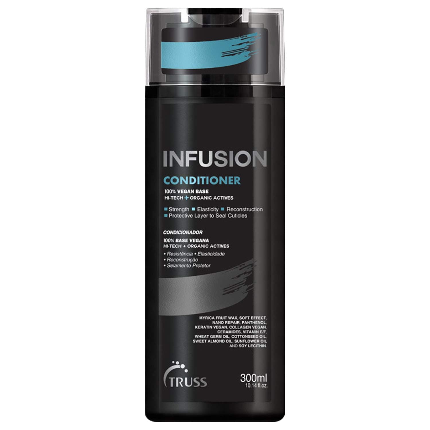 TRUSS Infusion Conditioner for Dry, Damaged Hair - 100% Vegan Base Deeply Hydrates, Protects & Restores for Strong, Soft, Shiny Hair - Anti-aging Conditioner For Color Treated Hair