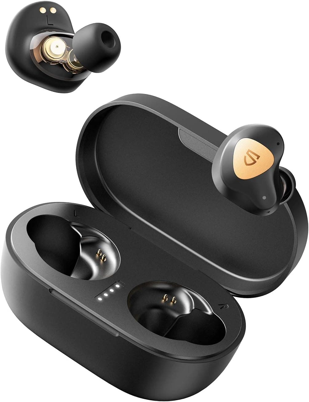 SoundPEATS Truengine 3 SE Wireless Earbuds with Dual Dynamic Drivers, 30 Hours Playtime, Touch Control, Bluetooth Headphones with Dual Mic, Stereo Sound in-Ear Earphones, Compact Charging Case (USB-C)