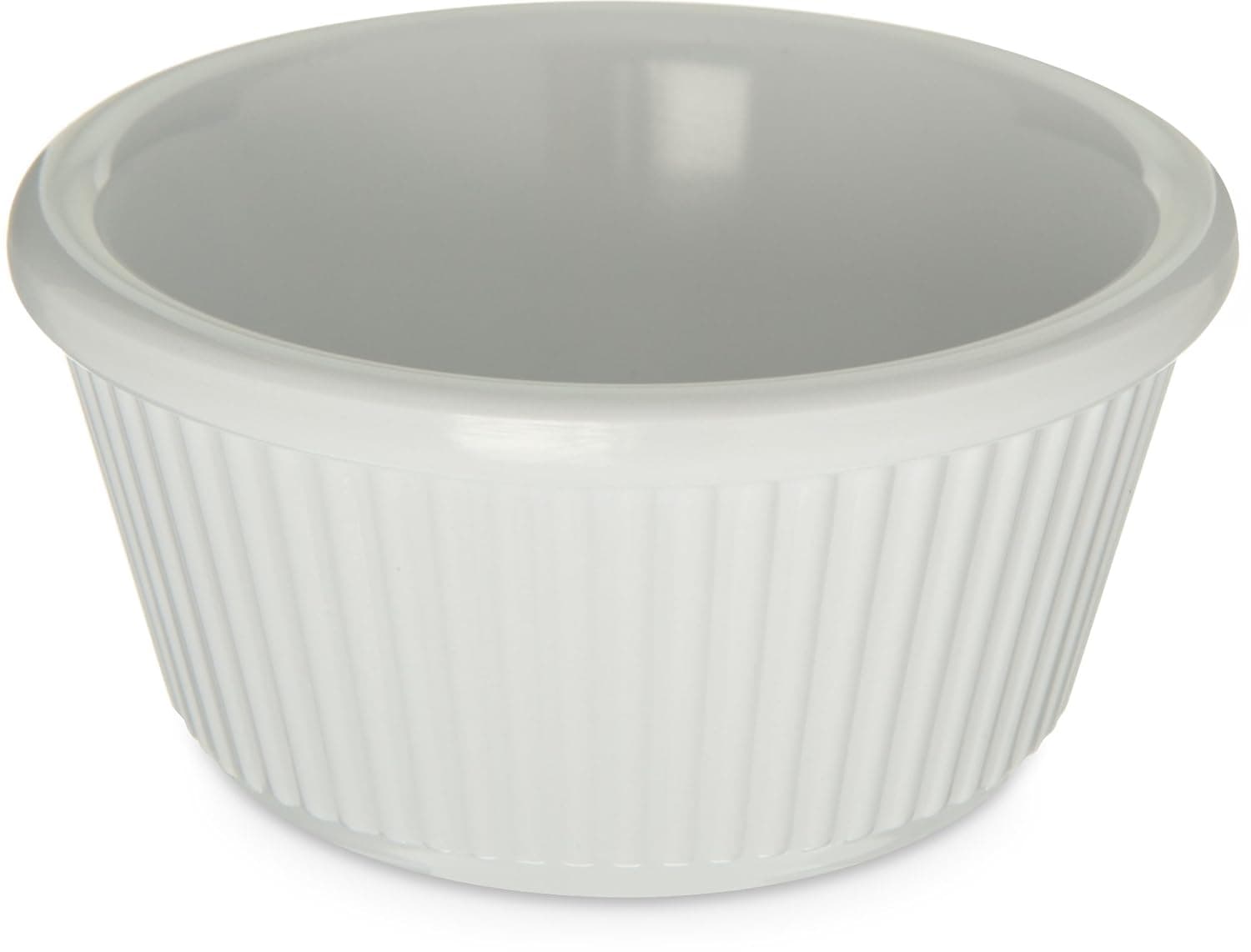 CFS S28202 Melamine Fluted Ramekin, 3 oz. Capacity, White (Case of 48)
