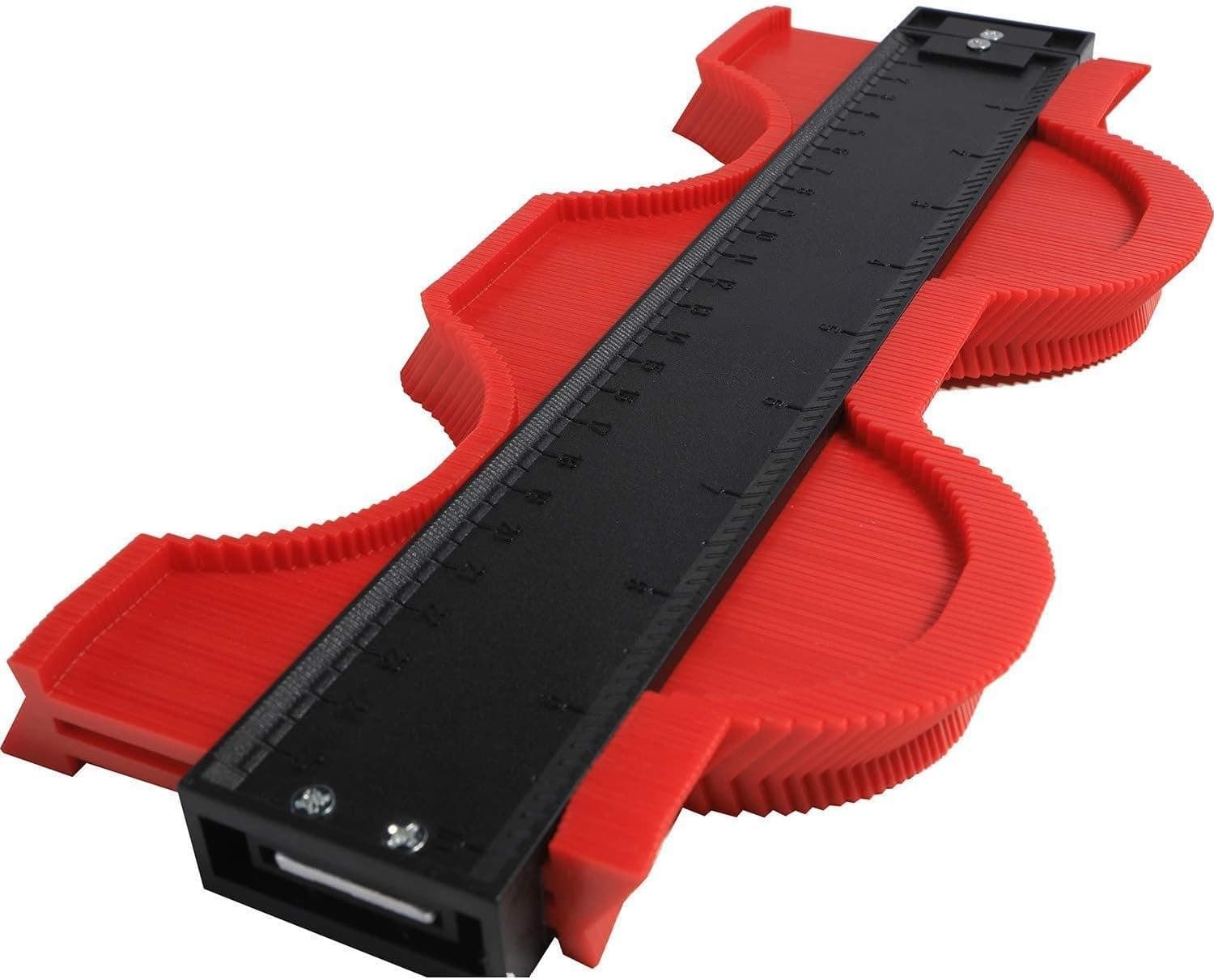 10 Inch Contour Gauge Irregular Profile Gauge Duplicator Tiling Laminate Tiles Edge Shaping Wood Measure Ruler Plastic Woodworking Tools